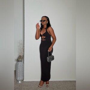 Zara Cutout Halter Dress